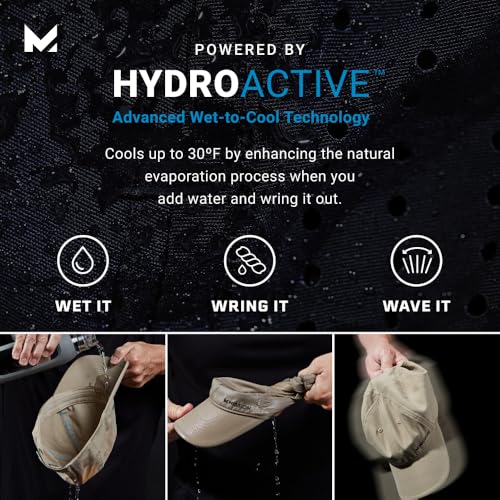 Mission Cooling Flex Varsity Hat - Unisex - Lightweight & Stretch Fit - Cools Up to 2 Hours - UPF 50 Protection