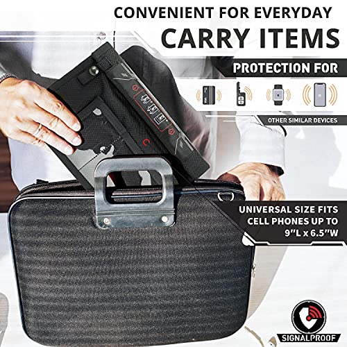 Mission Darkness NeoLok Window Faraday Bag for Phones: Secure Magnetic Closure & Transparent Window - Law Enforcement &