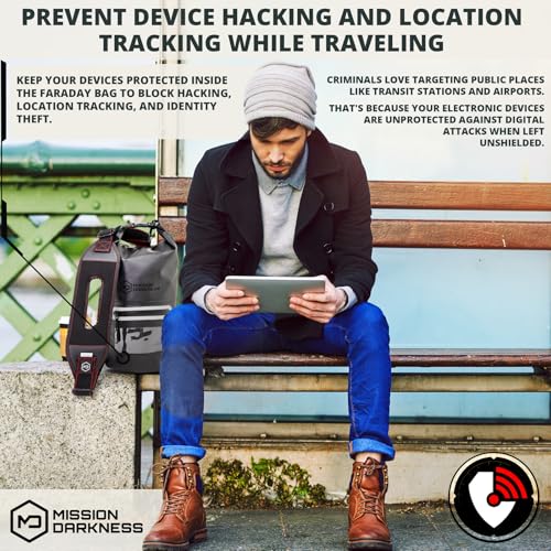 Mission Darkness Dry Shield Faraday Tote - Signal Blocking & Anti-Tracking for Phone & Tablet Security | Mission Darkne