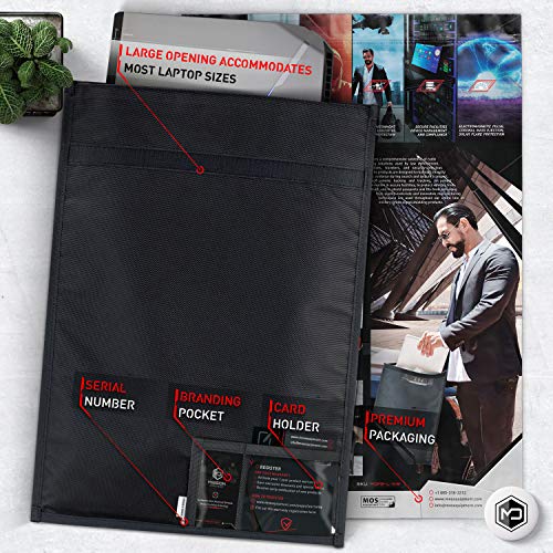 Mission Darkness Faraday Bag for Laptops // Device Shielding // Law Enforcement & Military, Executive Privacy, Travel &