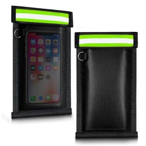 Faraday Bags for Phone and Car Keys Signal Blocking Pouch Anti-Theft Cage Fireproof Waterproof 2 Pack