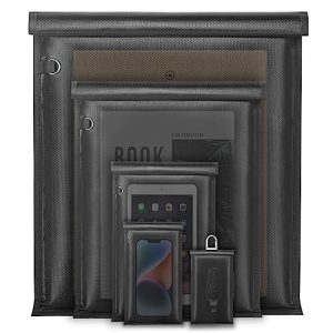 Yaokvide 5 Pack Faraday Cages for Laptops & Tablets & Phones & Car Keys