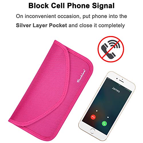 Signal Blocking Bag, Techion RFID Faraday Bag Shield Pouch Wallet Case for Cell Phone and Car Key FOB - Privacy Protecti