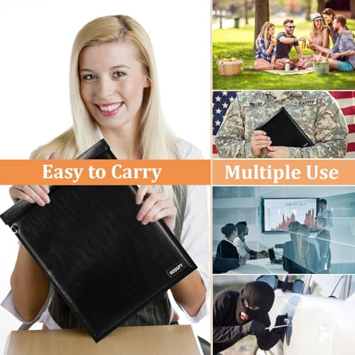 4 Pack Faraday Bags for Laptops & Tablets & Radio & Car Keys | Faraday Cage 4 Pack RFID Bag for Electronics Protection