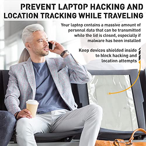 Mission Darkness Window Faraday Bag: Laptop Device Shielding for Law Enforcement & Military, Travel & Data Security, Ant