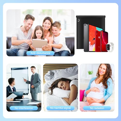 5 Pack Laptop & Tablet & Radio & Phone & Car Key Faraday Bags, Fireproof & Waterproof RFID Protection, EMP Bags for Elec