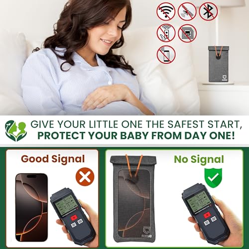 Premium EMF Blocker Case for Cell Phone Protection Fits All Smartphones Anti-Shield Sleeve Pouch Cover Black Premium EMF