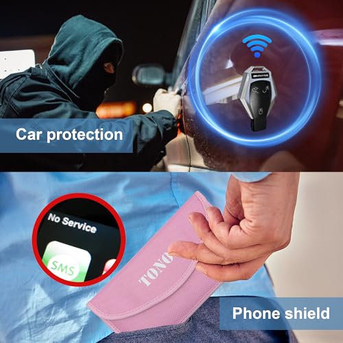 Tonos Faraday Bags for Phone Cases - RFID Blocking Pouch, Signal Shielding Bag, Secure Phone Protection | Tonos 2PC Pin