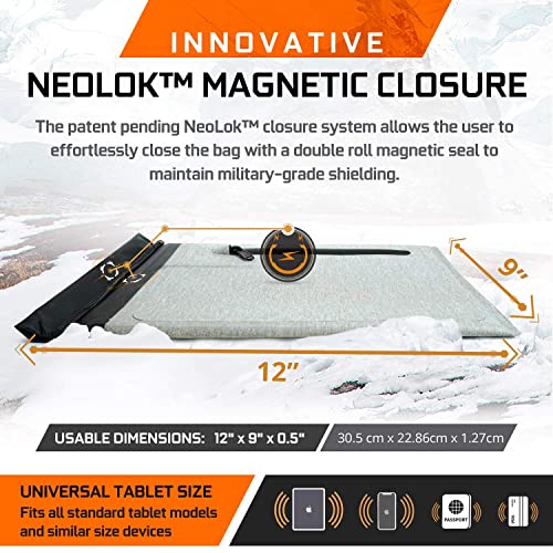 Mission Darkness Waterproof Dry Shield Faraday Phone, Tablet, and Laptop Sleeve Bundle - Offers RF Shielding, EMF Reduct