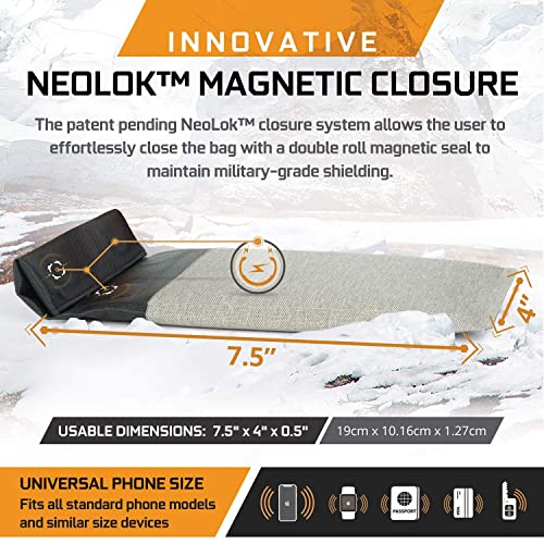 Mission Darkness Dry Shield Faraday Phone and Laptop Sleeve - RF Shielding, EMP Protection, and Waterproof for Enhanced