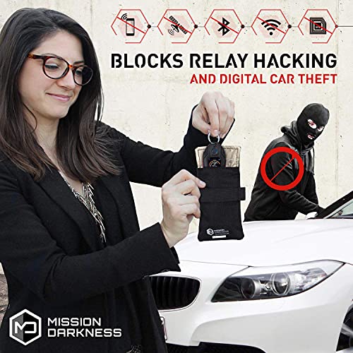RF Shielding Protective Case for Mission Darkness Keyfobs (2-Pack) Best Security for Smart Always On Keys | Mission Dar