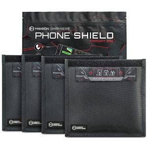 Mission Darkness Non-Window Faraday Bag for Phones (4-Pack) - Signal Blocking Bag for Law Enforcement & Military - Hacki