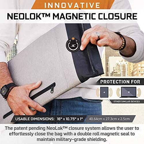 Mission Darkness Waterproof Dry Shield Faraday Phone, Tablet, and Laptop Sleeve Bundle - Offers RF Shielding, EMF Reduct