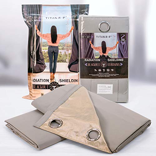 Mission Darkness TitanRF Radiation Shielding Blackout Curtains for EMF Protection, Suitable for Home Use, Blocks Radio F