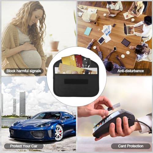 Faraday Bag 2 Pack RFID Signal Blocking Bag for Privacy Protection and Car Key FOB | Faraday Bag 2 Pack RFID Shielding
