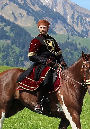 FU PHI Medieval Beret Cap: Faux Suede Hat for Men & Women - Renaissance Festival Costumes | FU PHI Medieval Beret Cap: