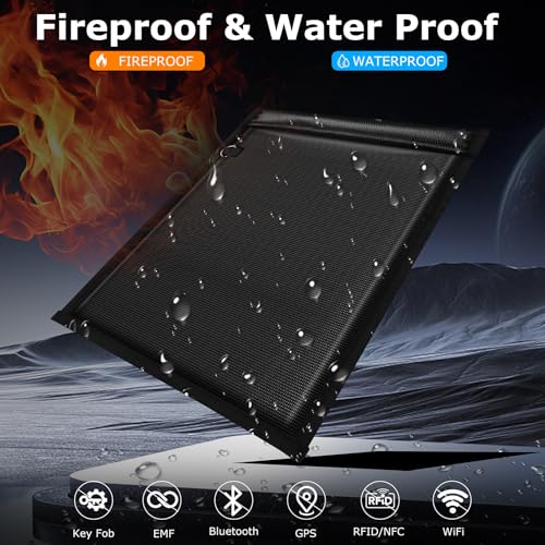 4 Pack Waterproof & Fireproof Faraday Bags for Phone Documents EMP RFID Blocking Pouch Car Keys Anti Theft | 4 Pack Far