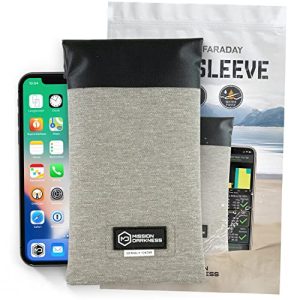 Mission Darkness Dry Shield Faraday Phone Sleeve for Phone Protection, Signal Blocking, Anti-Tracking // Slim Waterproof