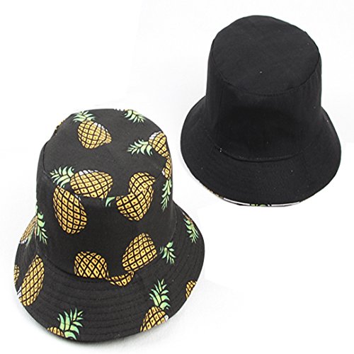 Joylife Banana Print Bucket Hat Fruit Pattern Fisherman Hats for Men Summer Sun Protection Reversible Packable Cap | Jo