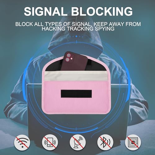 Tonos Faraday Bags for Phone Cases - RFID Blocking Pouch, Signal Shielding Bag, Secure Phone Protection | Tonos 2PC Pin