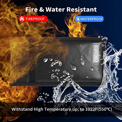 Upgraded Fireproof Waterproof Faraday Bags for Key Fob | Signal Blocking Bags for Key Fob - 2 Pack, 7.7 x |7 Inches | A