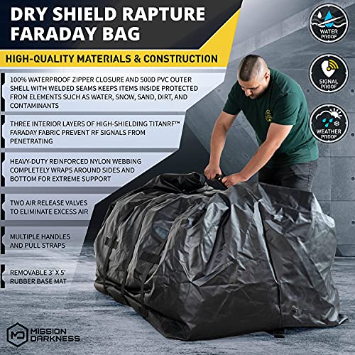 Mission Darkness Dry Shield Rapture Faraday Bag - Durable WaterproofCover for Generators and Extra-Large Electronics |