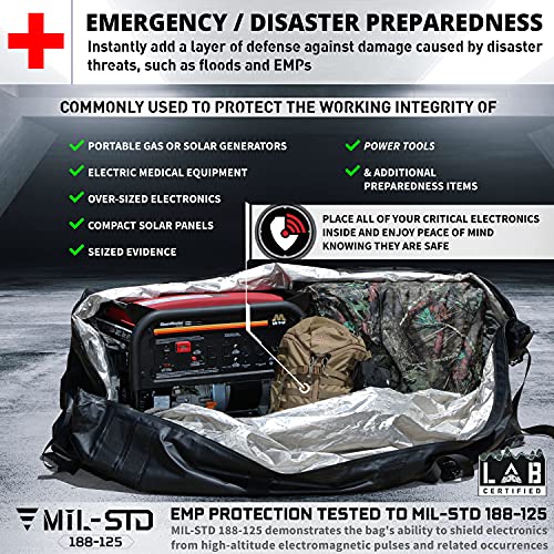 Mission Darkness Dry Shield Rapture Faraday Bag - Durable WaterproofCover for Generators and Extra-Large Electronics |