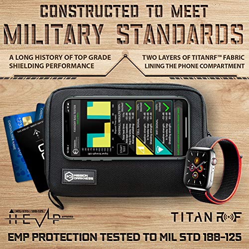 Mission Darkness Mojave Faraday Phone Bag - Signal-Blocking, Anti-Tracking, Anti-Hacking Travel Case Mission Darkness